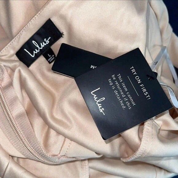 Lulus Women's Adelina Blush Sleeveless Mermaid Maxi Dress - Picture 8 of 15